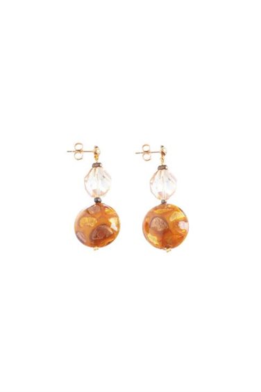 Earrings MurrinaMurano Venezia Woman Aura in Glass Topazio GM0279.05 - GM0279.05